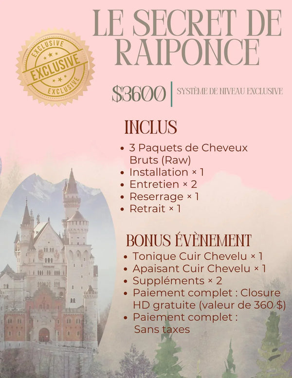 Le Secret de Raiponce – Système de Croissance Capillaire
