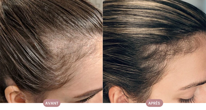 Cheveux réparés et nourris après traitement personnalisé Crüe