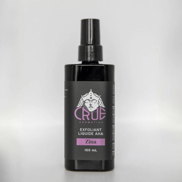 Crue cosmetics exfoliant liquide AHA Zina 100 ml bottle.